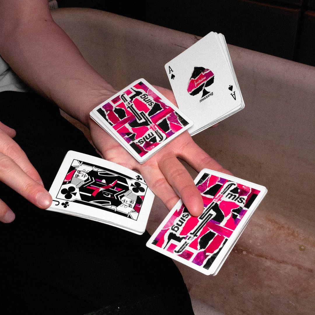 FONTAINE COLLAGE PLAYING CARDS By Missingnewyork